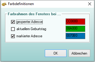 Farbdefinitionen