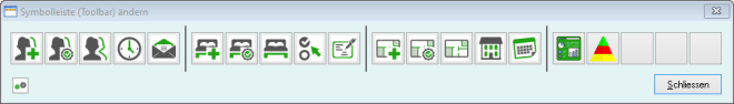 Symbolleiste (Toolbar) &auml;ndern