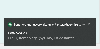 Systemablage (Meldung)