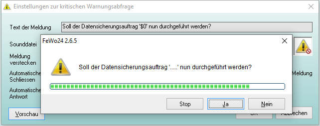 Kritische Warnungsabfrage
