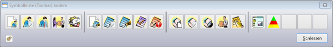 Symbolleiste (Toolbar) &auml;ndern