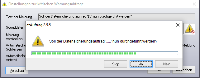 Kritische Warnungsabfrage