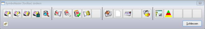 Symbolleiste (Toolbar) &auml;ndern
