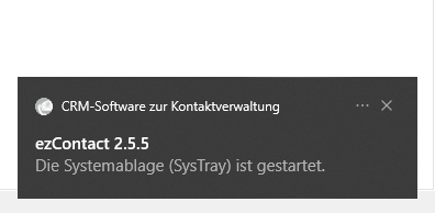 Systemablage (Meldung)