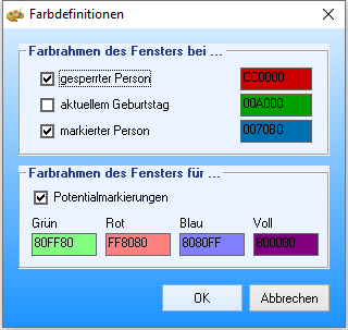 Farbdefinitionen