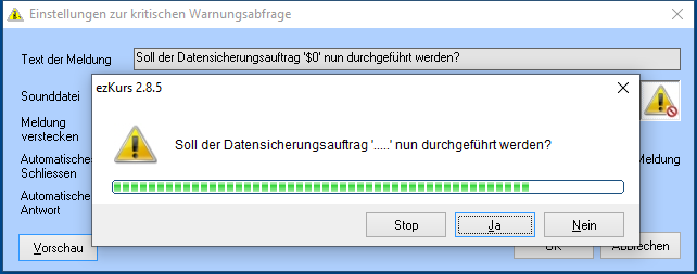 Kritische Warnungsabfrage