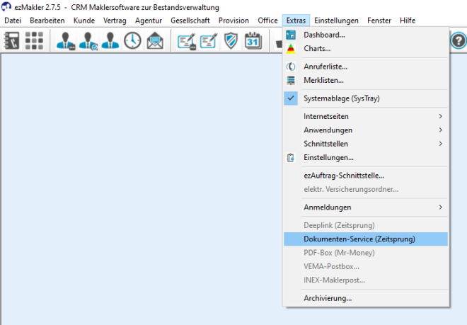 Dokumenten-Service starten