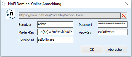 NAFI Domino-Online Anmeldung