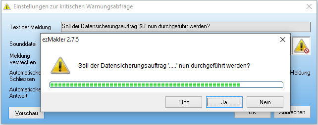 Kritische Warnungsabfrage